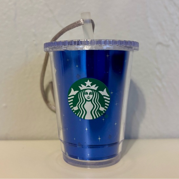 Starbucks Other - Disney Parks 60th Anniversary Starbucks Blue Cold Cup Holiday Ornament 2015